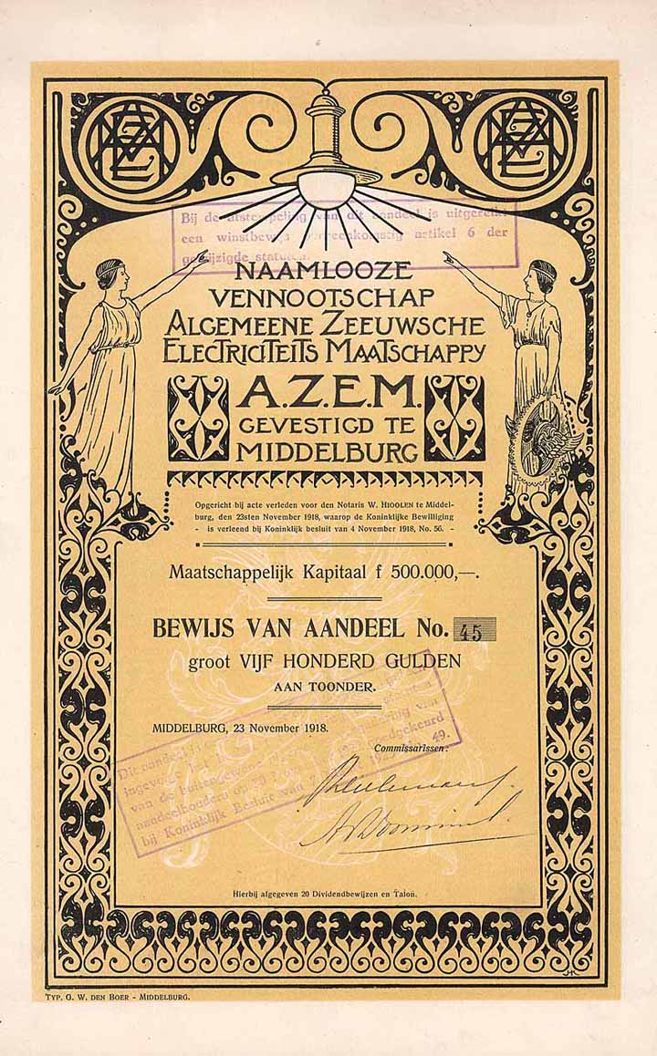 N.V. Algemeene Zeeuwsche Electriciteits Maatschapy “A.Z.E.M.”