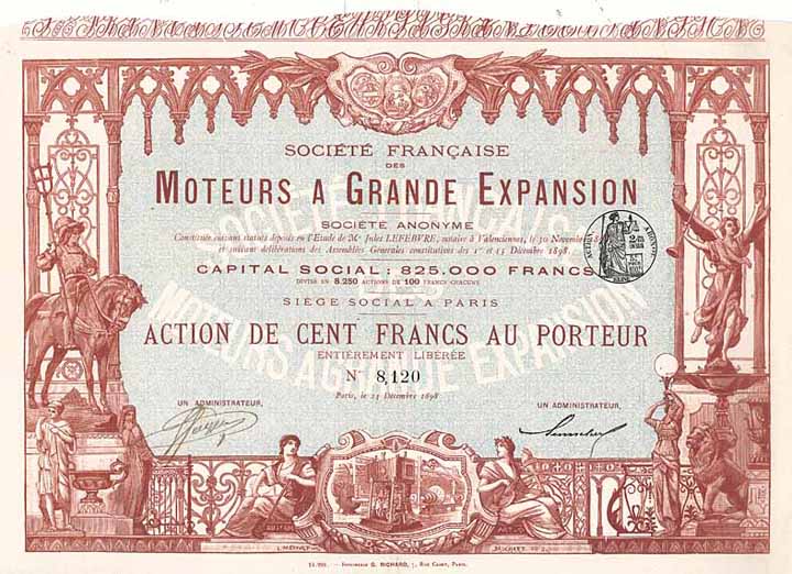 Soc. Franc. des Moteurs a grande Expansion S.A.