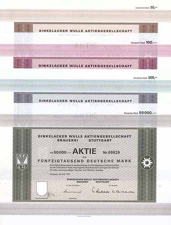 Dinkelacker Wulle AG - Sammlerlot 4 Stücke