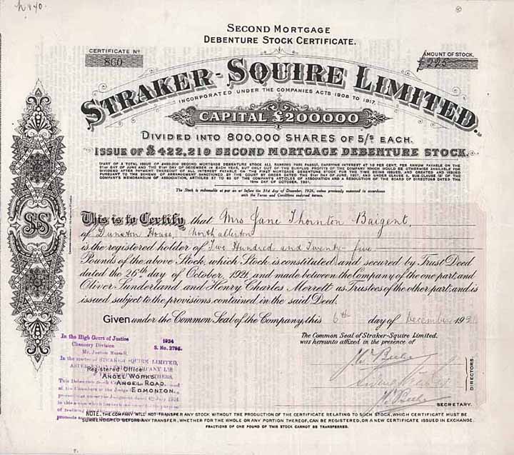 Straker-Squire Ltd.