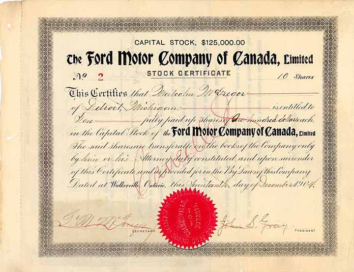 Ford Motor Co. of Canada, Ltd.