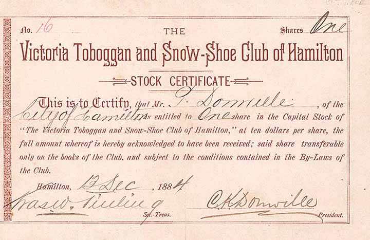 Victoria Toboggan & Snow-Shoe Club of Hamilton