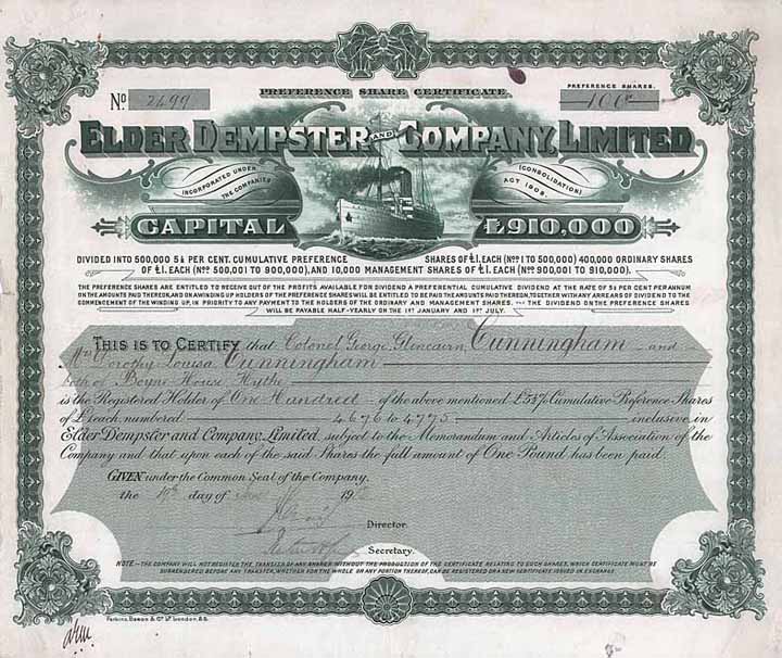 Elder Dempster and Company Ltd.