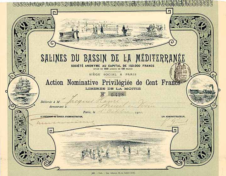 Salines du Bassin de la Méditerranée S.A.