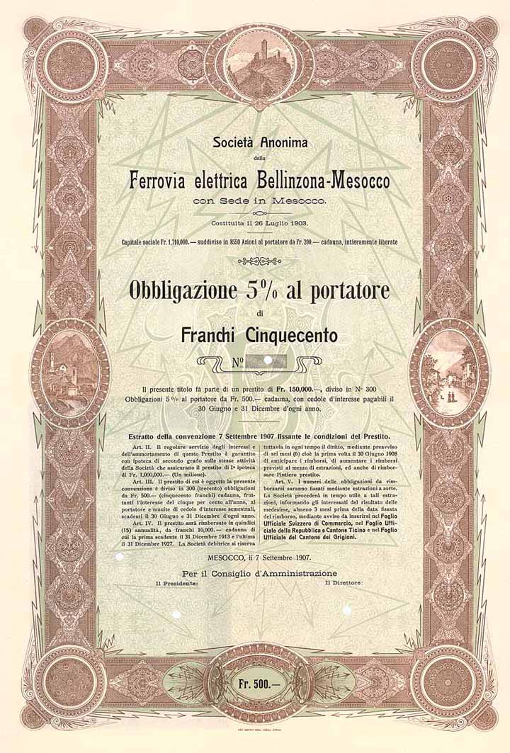 S.A. della Ferrovia Elettrica Bellinzona-Mesocco