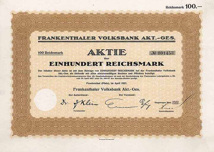 Frankenthaler Volksbank AG