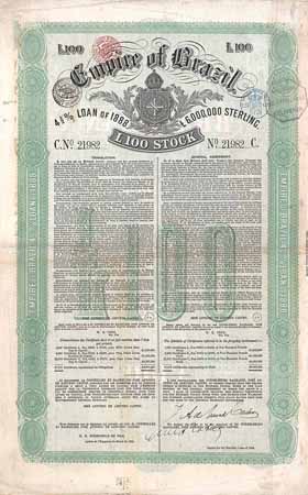 Empire of Brazil 4 1/2 % Loan of 1888
