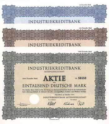 Industriekreditbank AG (6 Stücke)