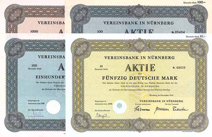 Vereinsbank in Nürnberg (4 Stücke)