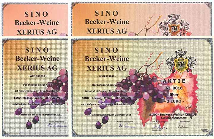 SINO-Becker-Weine-Xerius AG (12 Stücke)