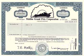 Malibu Grand Prix Corp.