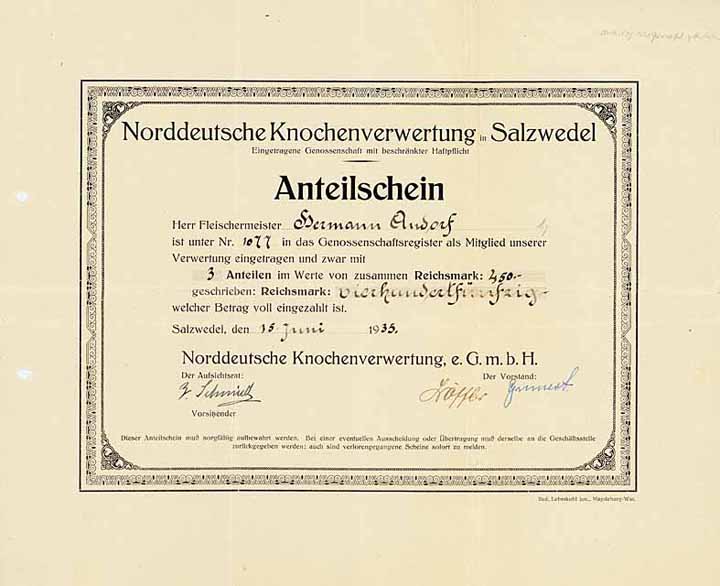 Norddeutsche Knochenverwertung eGmbH