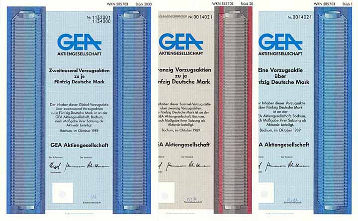 GEA AG (6 Stücke)