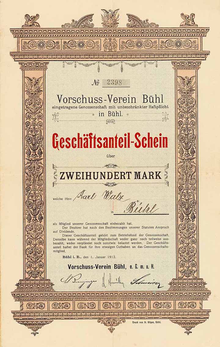 Vorschuss-Verein Bühl eGmbH