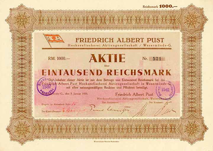 Friedrich Albert Pust Hochseefischerei AG