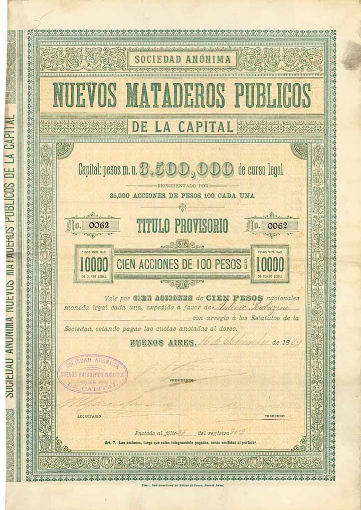 Nuevos Mataderos Publicos de la Capital