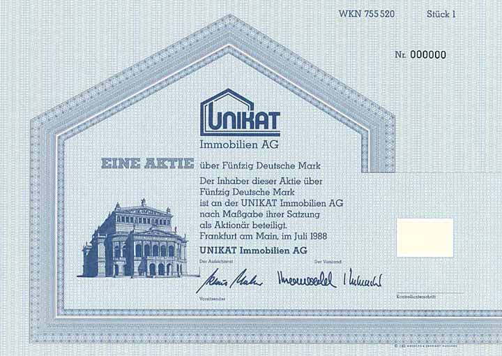 UNIKAT Immobilien AG