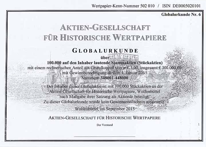 AG für Historische Wertpapiere