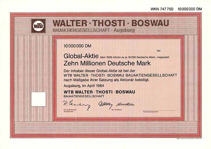 WTB Walter Thosti Boswau Bau-AG