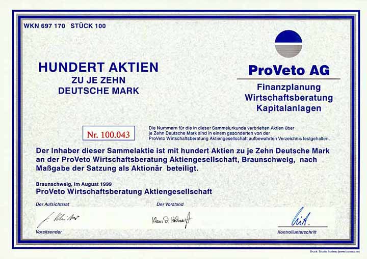 ProVeto Wirtschaftsberatung AG