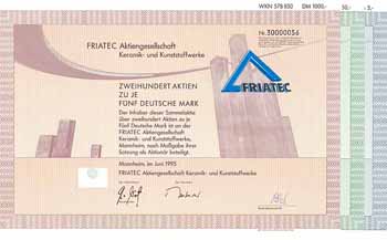 FRIATEC AG Keramik- und Kunststoffwerke (3 Stücke)