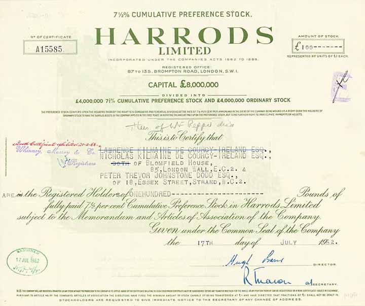 Harrods Ltd.