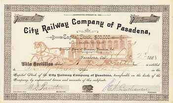 City Railway Co. of Pasadena
