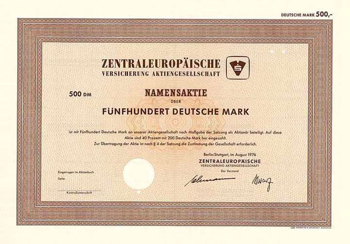 Zentraleuropäische Versicherungs-AG