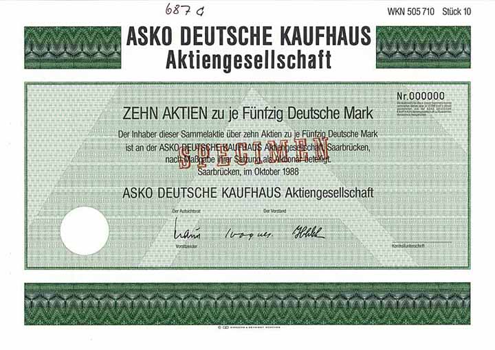 ASKO Deutsche Kaufhaus AG