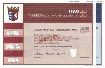 TIAG, Tabbert-Industrie AG (2 Stück)