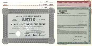 Bayerische Vereinsbank (4 Stücke + 1 Kopie)