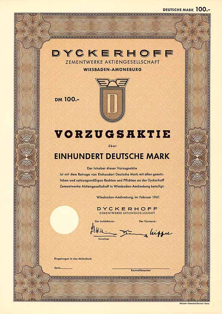 Dyckerhoff Zementwerke AG