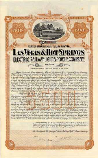Las Vegas & Hot Springs Electric Railway Light & Power Co.
