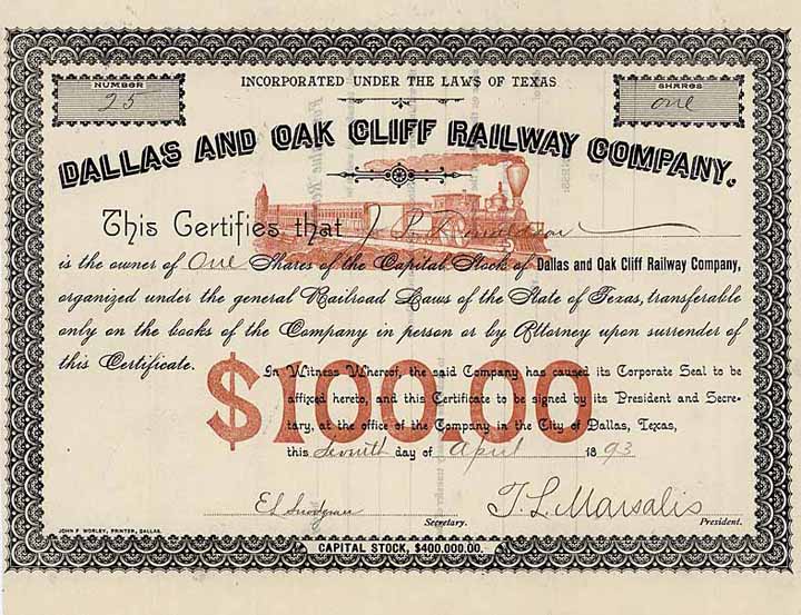 Dallas & Oak Cliff Railway