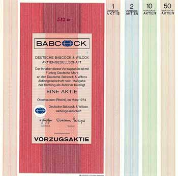 Deutsche Babcock & Wilcox AG (4 Stücke)
