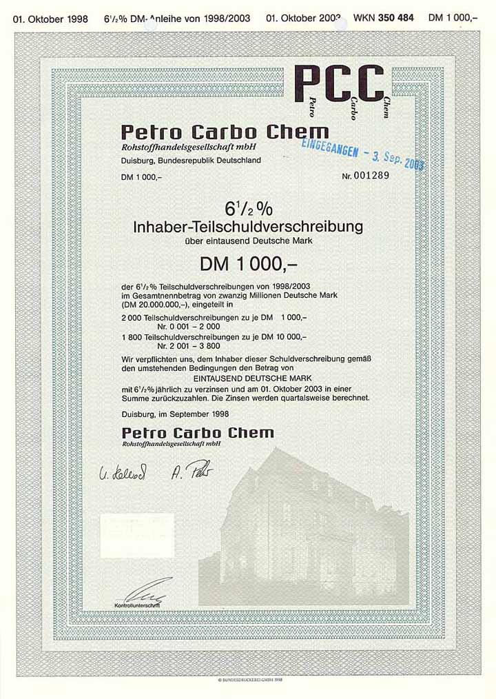 Petro Carbo Chem Rohstoffhandelsgesellschaft mbH