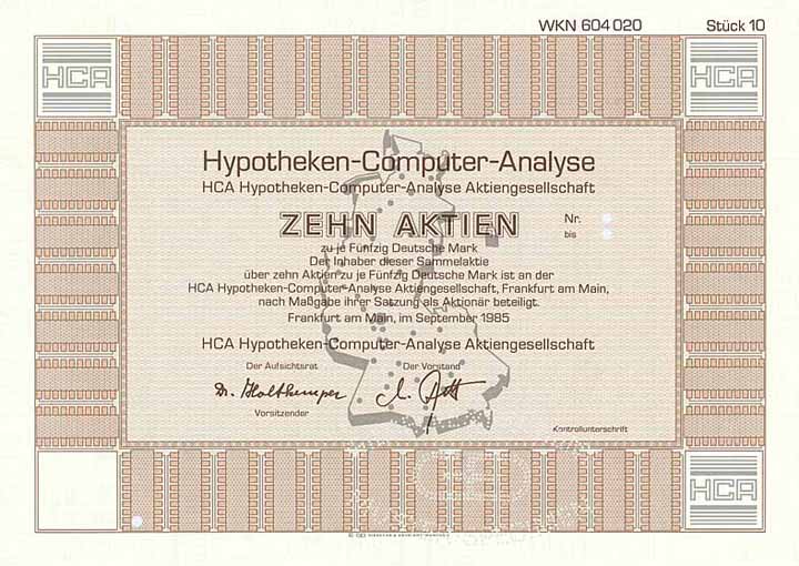 HCA Hypotheken-Computer-Analyse AG