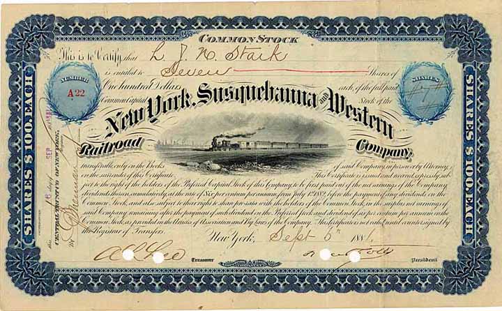 New York, Susquehanna & Western Railroad