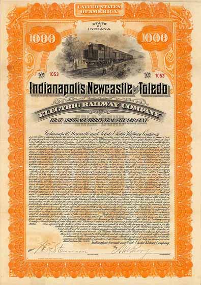 Indianapolis, Newcastle and Toledo Electric Railway