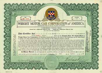 Wright Motor Car Corp. of America