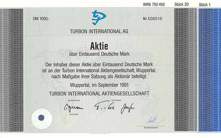 Turbon International AG (2 Stücke)