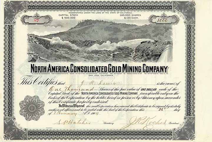 North America Consolidated Gold Mining Co.