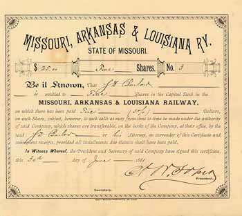 Missouri, Arkansas & Lousiana Railway