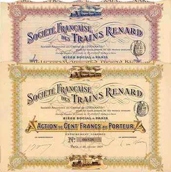 Soc. Franç. des Trains Renard S.A. (2 Stücke)