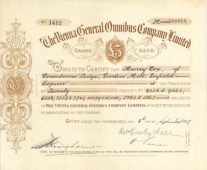 Vienna General Omnibus Co. Ltd. (Wiener Allgemeine Omnibus-AG)