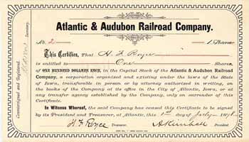 Atlantic & Audubon Railroad