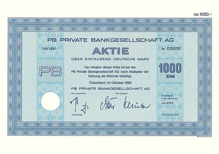 PB Private Bankgesellschaft AG