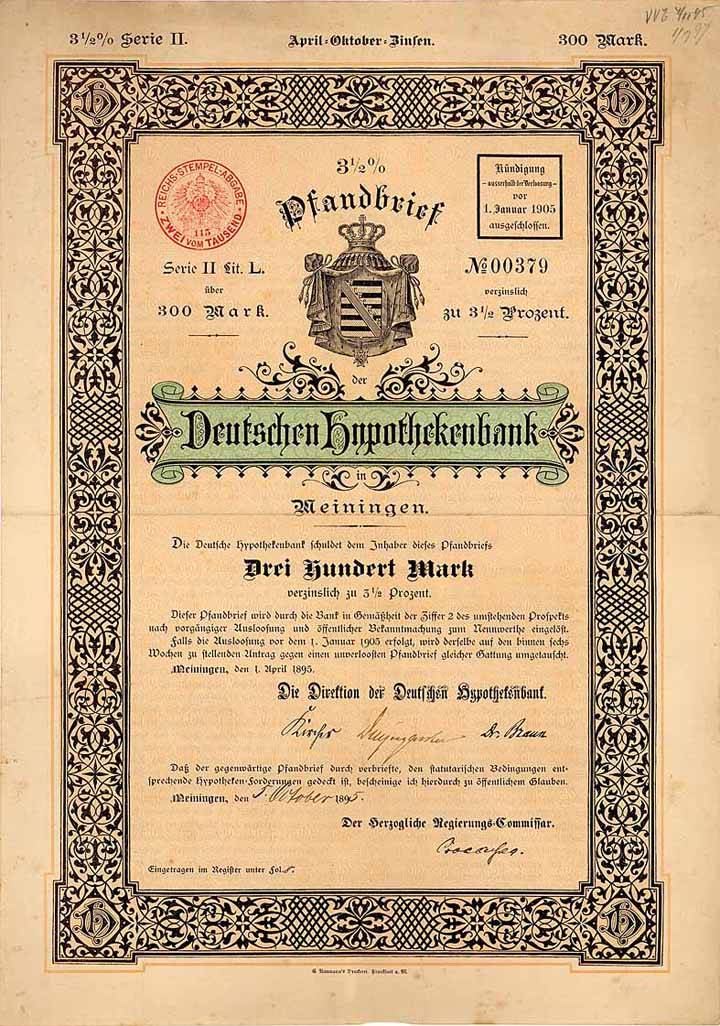 Deutsche Hypothekenbank in Meiningen