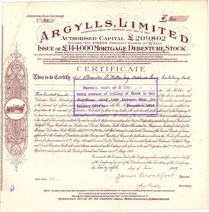 Argylls Ltd.