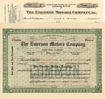 Emerson Motors Co. (2 Stücke)